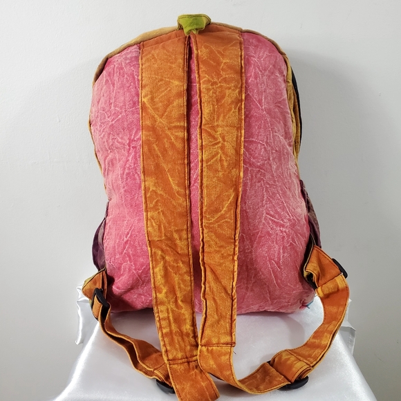 Vtg South America Backpack Patchwork Multicolor - Picture 2 of 10